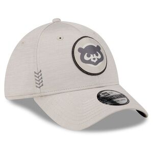 Chicago Cubs New Era 2024‎ Clubhouse 39THIRTY Flex Fit Hat - Cream